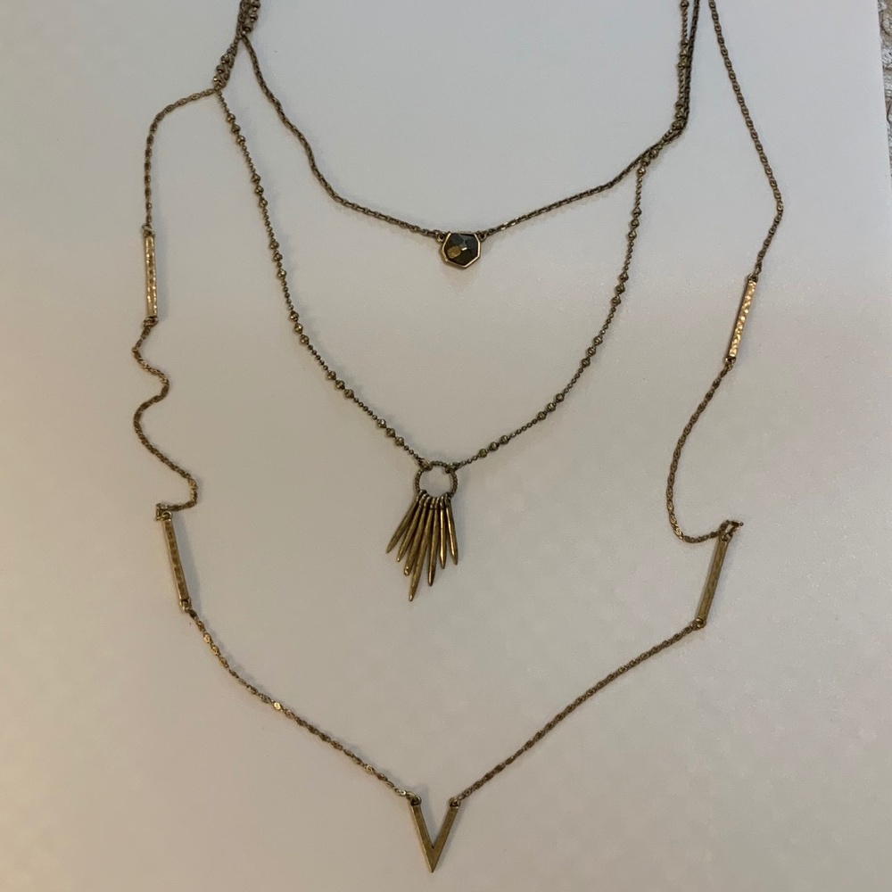 Lucky Brand Triple Chain Necklace - Picture 12 of 14